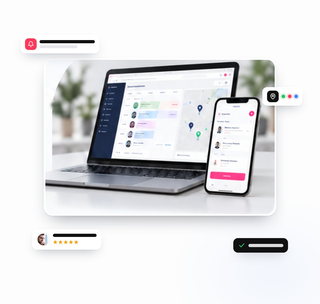 La plateforme MENAGER.CA sur ordinateur et sur mobile